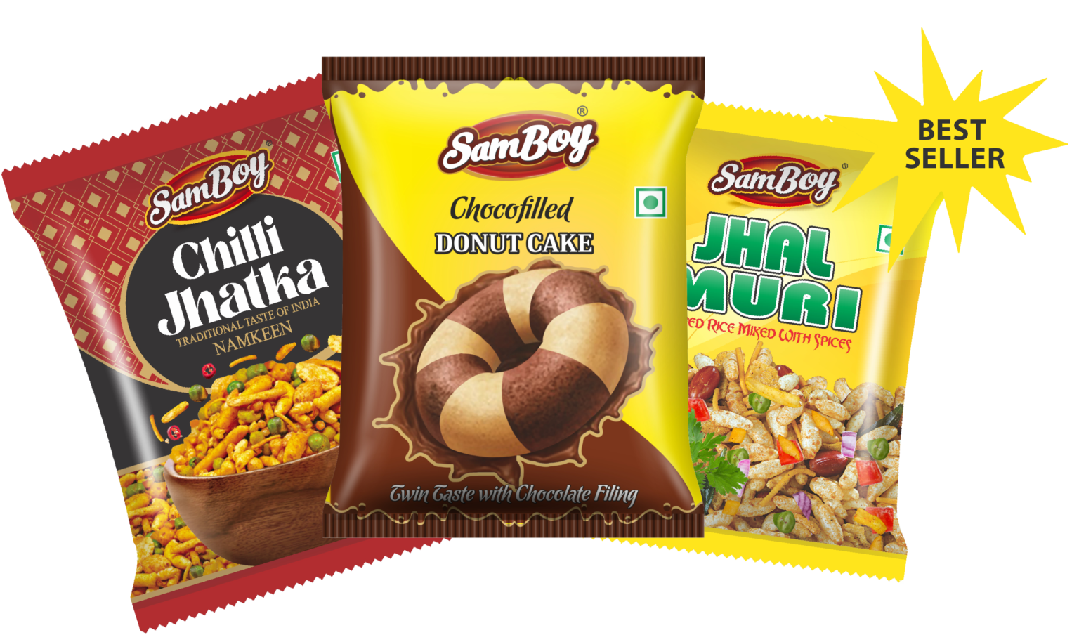 SamBoy Snack Products Packaging Range